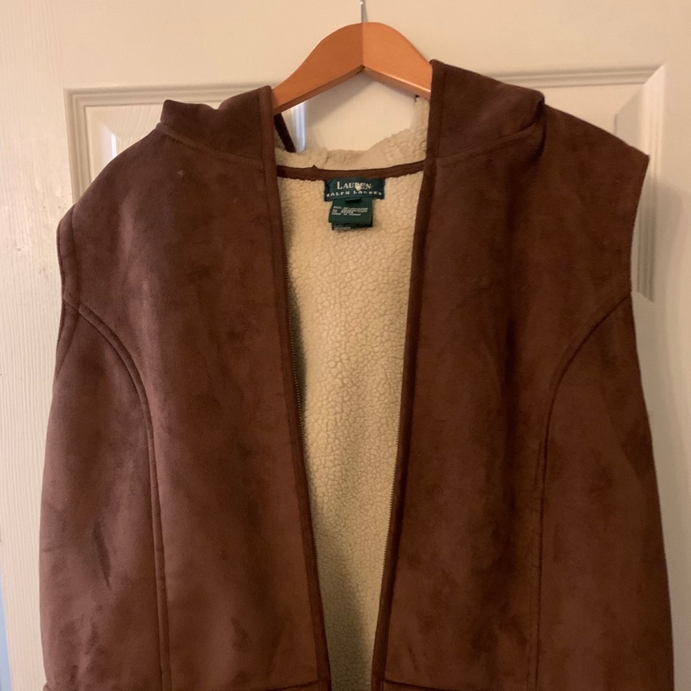 Ralph Lauren Hooded Brown Vest
